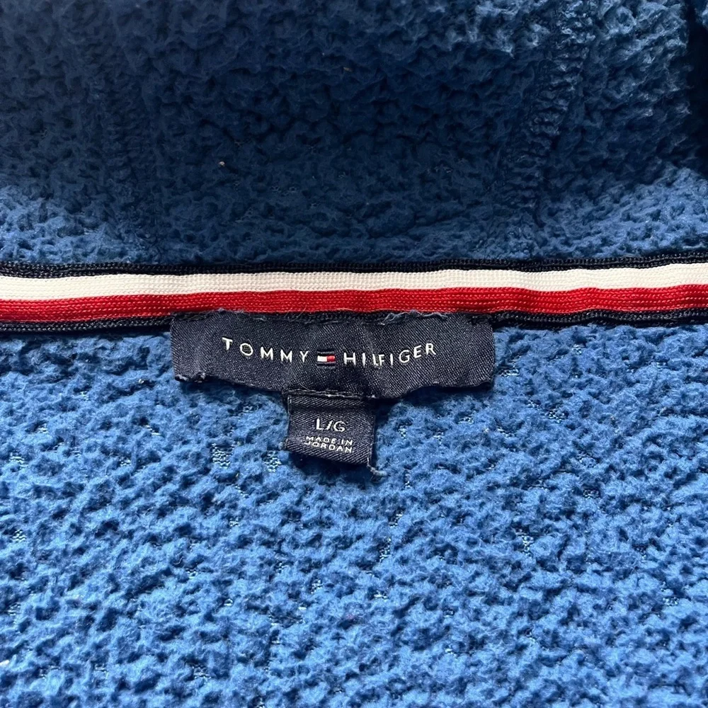 Tommy Hilfiger fleece quarter zip Blue Sweater